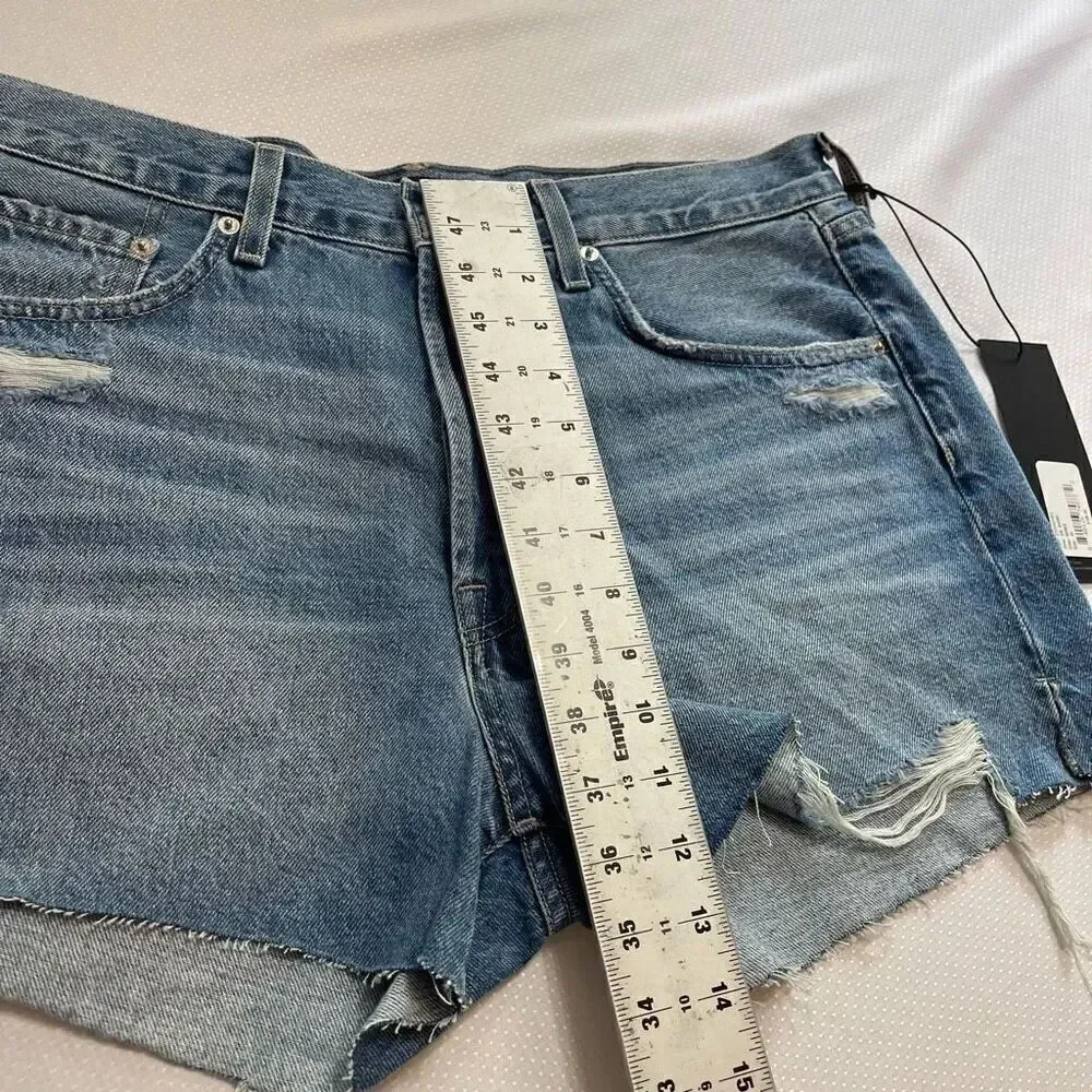 NWT Edwin Cai Short Remix Cut Off Denim Shorts Size 33 New